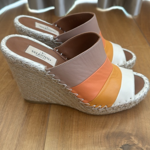 Valentino Espadrille Wedges size 37 neutrals - Picture 3 of 9